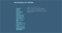 Desktop Screenshot of horizontessinlimites.com